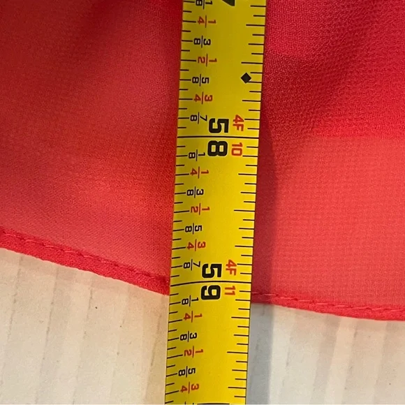 Allure Bridal Red Orange Maxi Dress NWT Size 10 - Picture 12 of 12